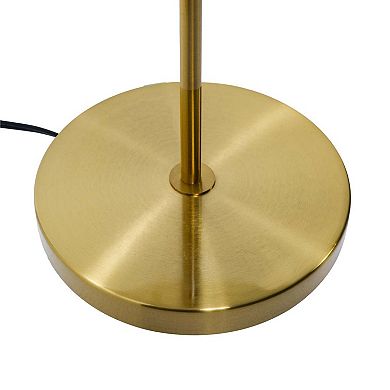 ELEMENT ACE Modern Hotel Style Table Lamp with Gold Accents for Bedroom Decor