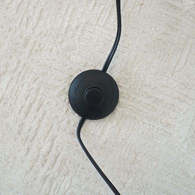 ELEMENT ACE Tall Corner Floor Lamp with Bamboo Lampshade for Living Room and Bedroom