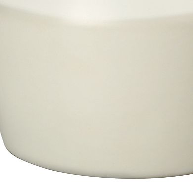 ELEMENT ACE Modern Ceramic Table Lamp with Linen Drum Shade