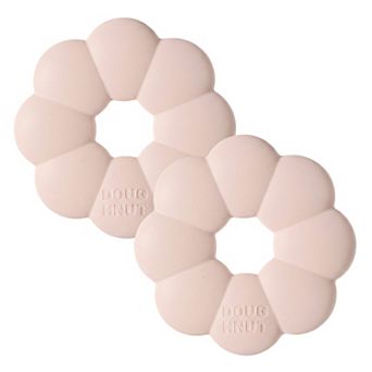 2 pc Flower Shaped Silicone Cup Coaster with Heat Resistant Non Slip Design