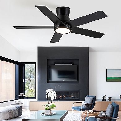 ELEMENT ACE 52 Inch Low Profile Ceiling Fan with Integrated Light Fixture