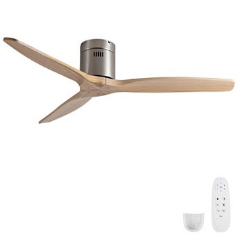 ELEMENT ACE Reversible DC Motor Flush Mount Ceiling Fan with Remote Control