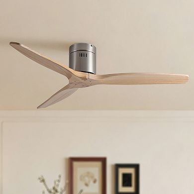 ELEMENT ACE Reversible DC Motor Flush Mount Ceiling Fan with Remote Control