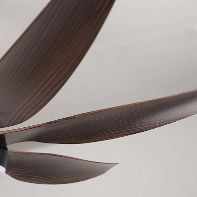 ELEMENT ACE Modern 6-Blade Ceiling Fan with Integrated LED Light and Remote Control