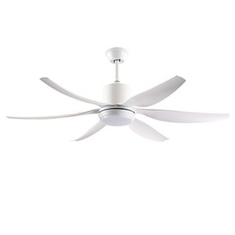 ELEMENT ACE Modern 6-Blade Ceiling Fan with Integrated LED Light and Remote Control