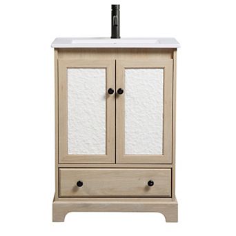 ELEMENT ACE Ready-to-Assemble Wooden Bathroom Vanity Cabinet Sink Base Without Sink 24 Inch Width