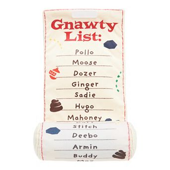 BARK Gnawty & Gnice List Plush Pet Toy