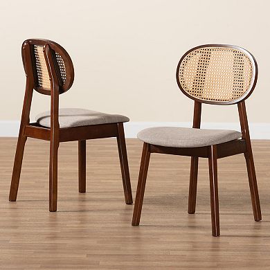 Baxton Studio Darrion Upholstered Dining Chair Set of 2