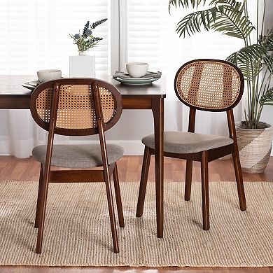 Baxton Studio Darrion Upholstered Dining Chair Set of 2