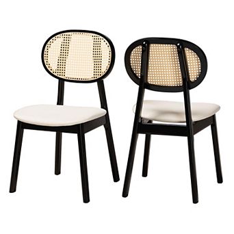 Baxton Studio Darrion Upholstered Dining Chair Set of 2