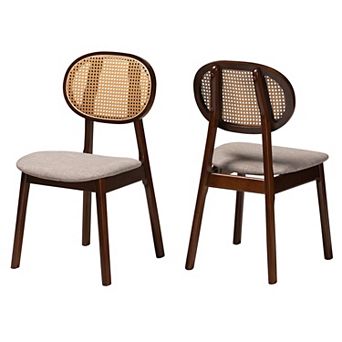 Baxton Studio Darrion Upholstered Dining Chair Set of 2