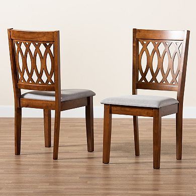 Baxton Studio Florencia Upholstered Dining Chair Set of 2
