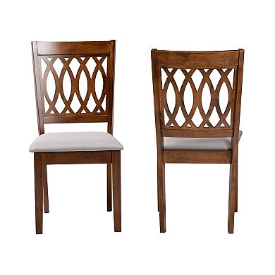 Baxton Studio Florencia Upholstered Dining Chair Set of 2