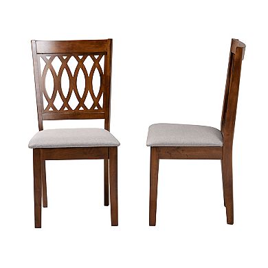 Baxton Studio Florencia Upholstered Dining Chair Set of 2