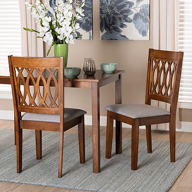 Baxton Studio Florencia Upholstered Dining Chair Set of 2