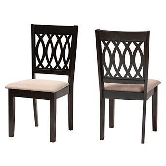 Baxton Studio Florencia Upholstered Dining Chair Set of 2