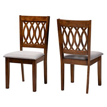 Baxton Studio Florencia Upholstered Dining Chair Set of 2
