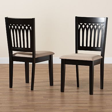 Baxton Studio Genesis Dining Chair Set of 2
