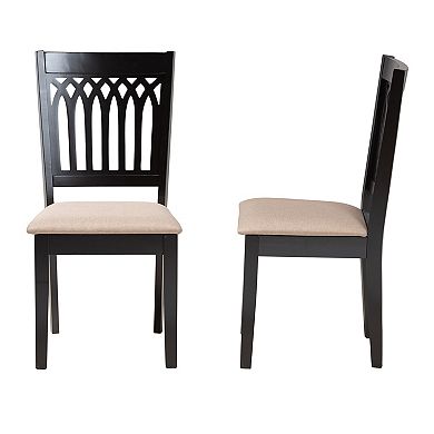 Baxton Studio Genesis Dining Chair Set of 2