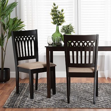 Baxton Studio Genesis Dining Chair Set of 2