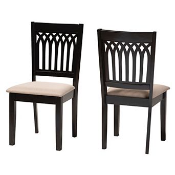 Baxton Studio Genesis Dining Chair Set of 2