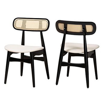 Baxton Studio Tarana Upholstered Dining Chair Set of 2