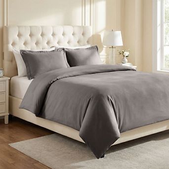 SUPERIOR Egyptian Cotton 700 Thread Count Solid Duvet Cover Set