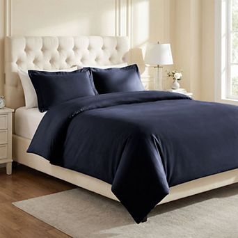 SUPERIOR Egyptian Cotton 700 Thread Count Solid Duvet Cover Set