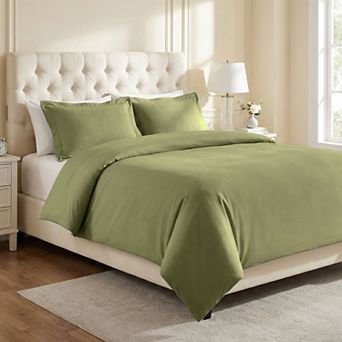 SUPERIOR Egyptian Cotton 700 Thread Count Solid Duvet Cover Set
