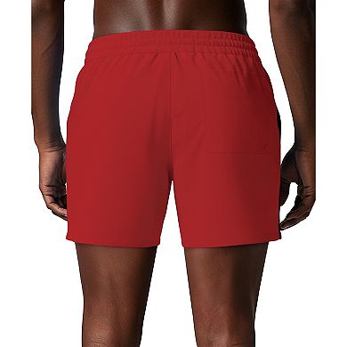 Men's Nike Swim Breaker Logo Tape 5-inch Brief-Lined Volley Swim Trunks