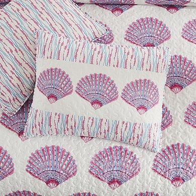 Avanti Scallop Shell Reversible Quilt Set