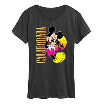 Women's Disney's Mickey Mouse California Sunset Graphic Tee