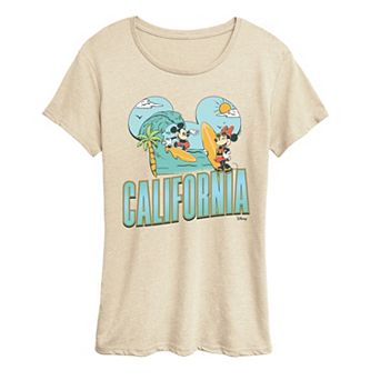 Women's Disney's Mickey & Minnie California Surf Graphic Tee