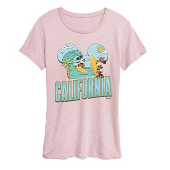 Women's Disney's Mickey & Minnie California Surf Graphic Tee