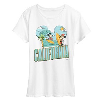 Women's Disney's Mickey & Minnie California Surf Graphic Tee