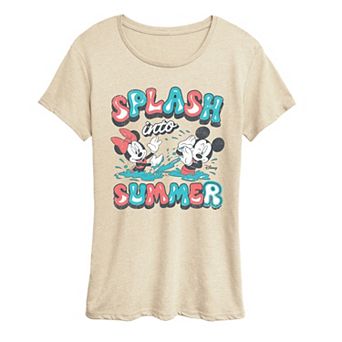 Women's Disney Mickey & Minnie Splash Into Summer Graphic Tee