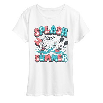 Women's Disney Mickey & Minnie Splash Into Summer Graphic Tee