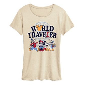 Women's Disney Mickey & Friends World Traveler Graphic Tee