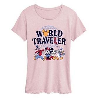 Women's Disney Mickey & Friends World Traveler Graphic Tee