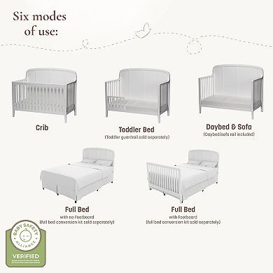 Little Seeds Briar 6-in-1 Convertible Crib