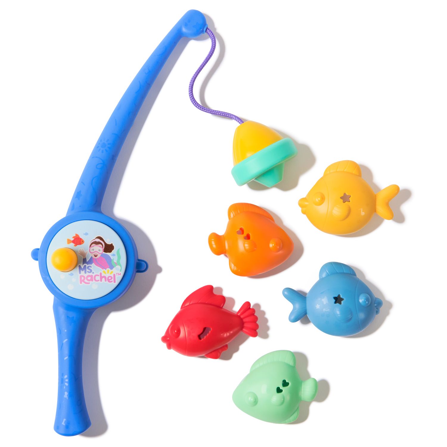 Детский игровой набор Spin Master Ms. Rachel Counting Fishes Playset with 5 Floatable Toy Fish Educational Toy