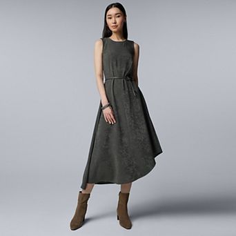 Women's Simply Vera Vera Wang Belted Seamed Midi Dress