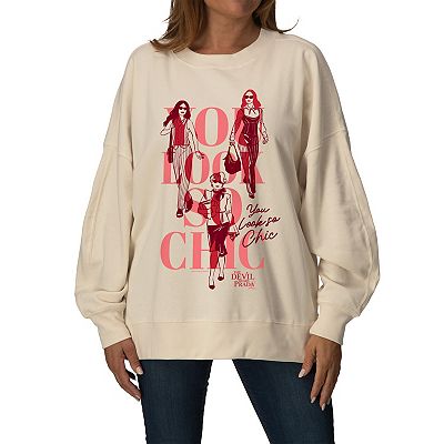 Women's The Devil Wears Prada You Look So Chic Oversized Fleece