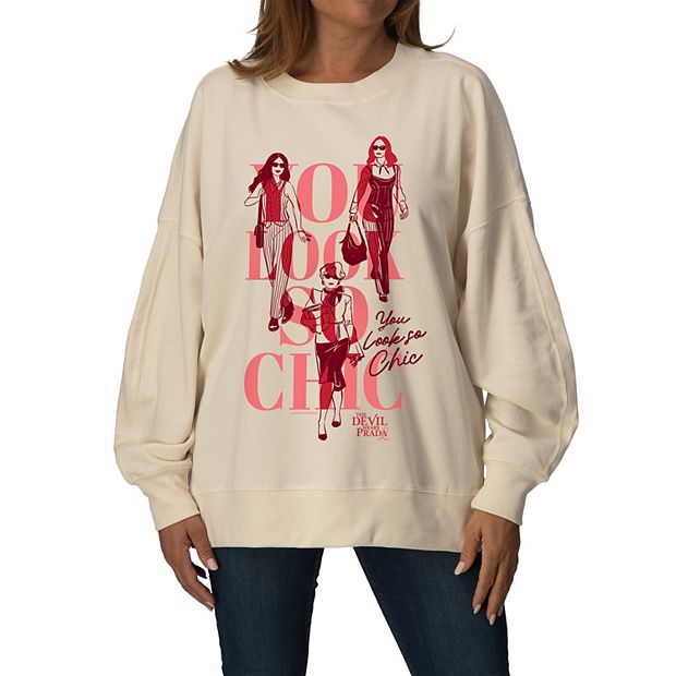 Women's The Devil Wears Prada You Look So Chic Oversized Fleece
