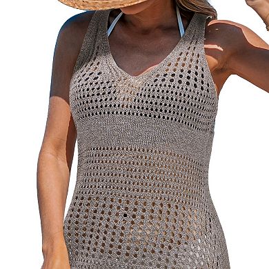 Women's Cupshe Knit Sleeveless Cover-Up Mini Dress