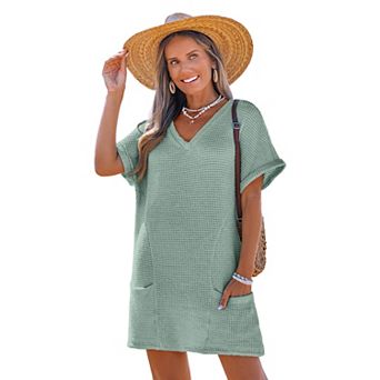 Women's Cupshe V-Neck Mini Dress with Pockets
