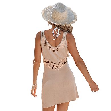Women's Cupshe Knitted Cover-Up Mini Dress