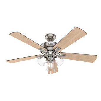 Hunter Crestfield 52 in Brushed Nickel LED Indoor Ceiling Fan