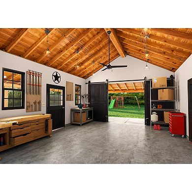 Hunter Cassius 52 in. Matte Black Outdoor Ceiling Fan