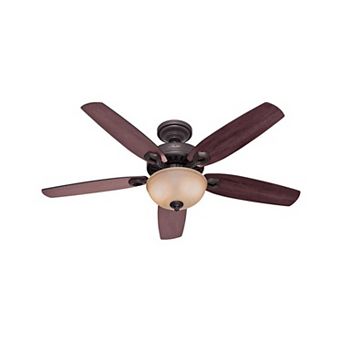 Hunter Builder Deluxe 52 in New Bronze Brown LED Indoor Ceiling Fan